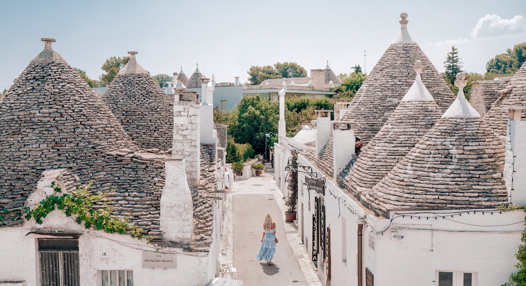 Sights in Apulia Trulli of Alberobello Blonde Bavaria