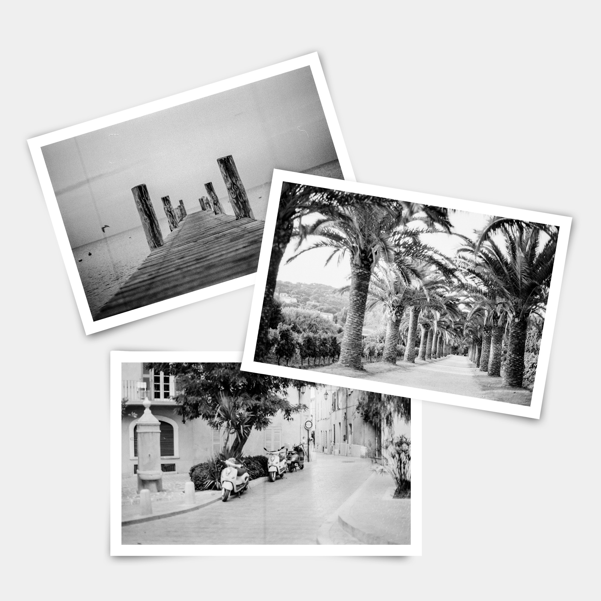 Retro Schwarz-Weiß Bilder St. Tropez Côte d'Azur Blonde Bavaria Reiseblog