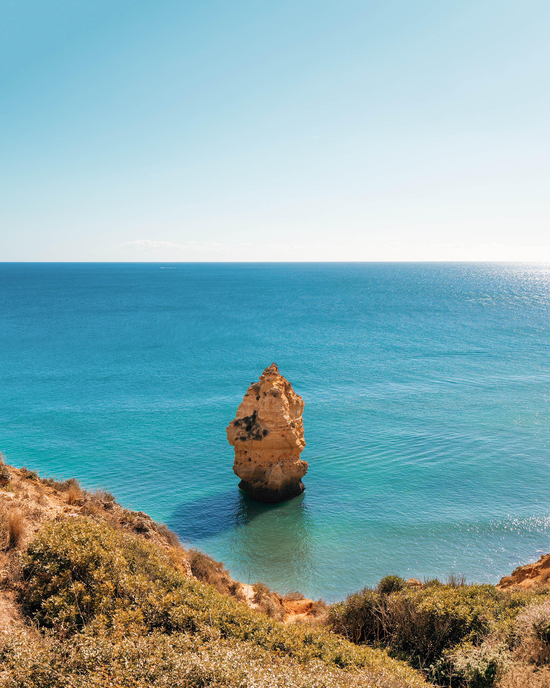 Carvoeiro Portugal La Blonde Travel Blog Strand Praia do Carvalho