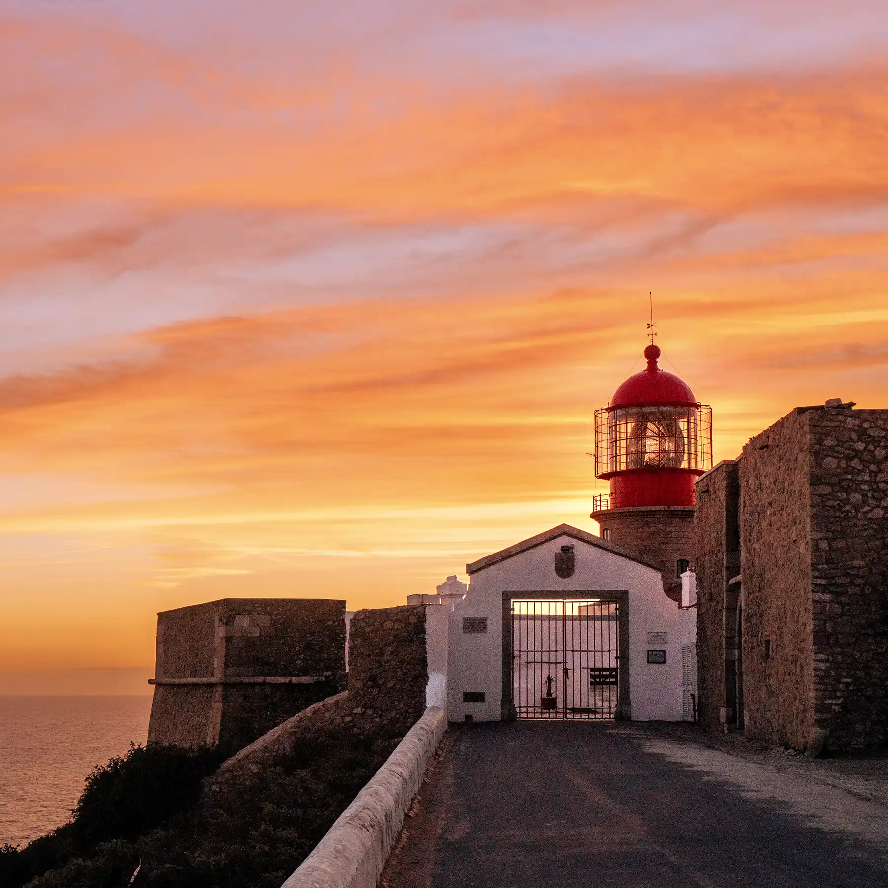 Lighthouse Sagres Cabo de Sao Vicente Sunset Travel Blog