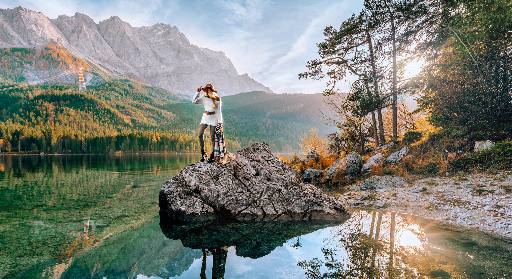 Eibsee das scöenste Ausflugsziel für das Wochenende in Bayern